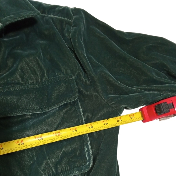 Universal Thread Green Velvet Cargo Jumpsuit Long Sleeve Utility Pockets Sz 6 - Picture 8 of 11